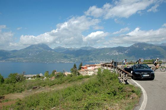 ... mit dem Audi A3 Cabrio zum Lago di Garda ...