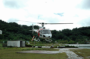 ... mit dem Heli über Bora Bora - ein Traum ...