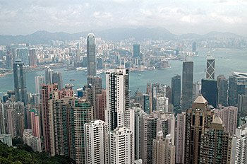 ... eine fantastische Aussicht vom Victoria Peak ...