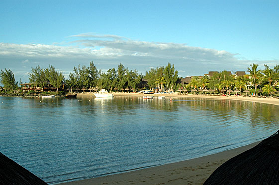 ... im Hotel Legendes der eigene Hotelstand ...