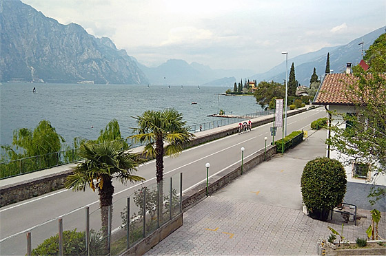 ... ich bin im Hotel Al Molino angekommen und das Wetter - na ja ...