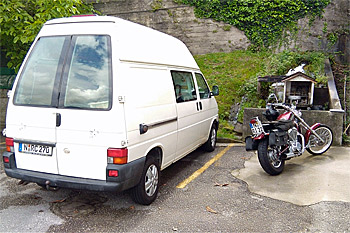 ... auspacken und fertig machen zum Biken ...