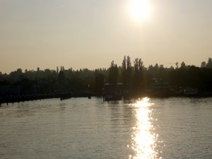 Sonnenuntergang in Konstanz