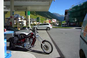 Tankstopp in ISCHGL
