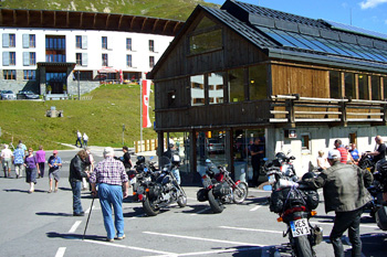 Bielerhöhe auf 2032 Meter über dem Meeresspiegel