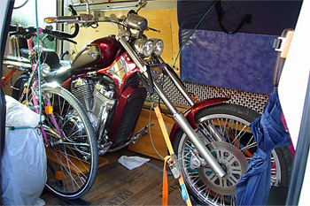 ... alles einpacken und los ...