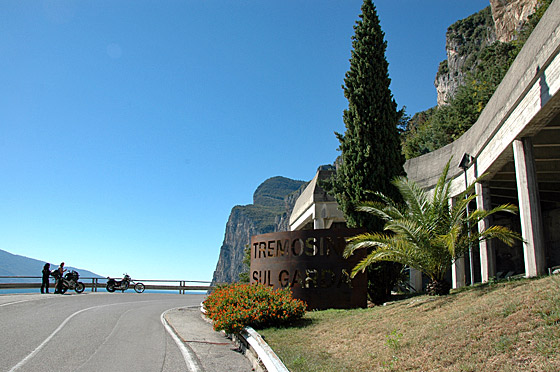 ... die dritte alternative Auffahrt in das Gebiet: Tremosine sul Garda ...