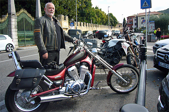 ... erste Pause in Garda ...