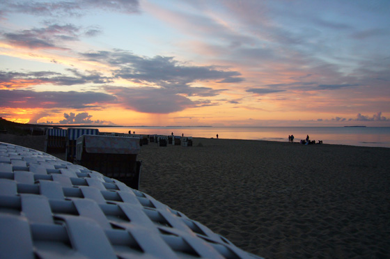 Sonnenuntergang am Strand von Usedom