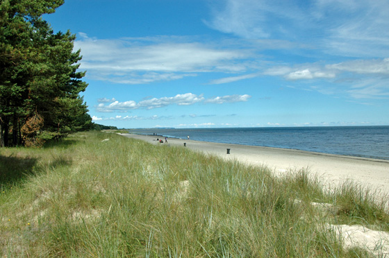 Der lange Strand von Usedom