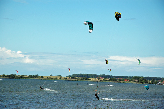 An der Nordwestküste von Rügen finde ich ein Surferparadies