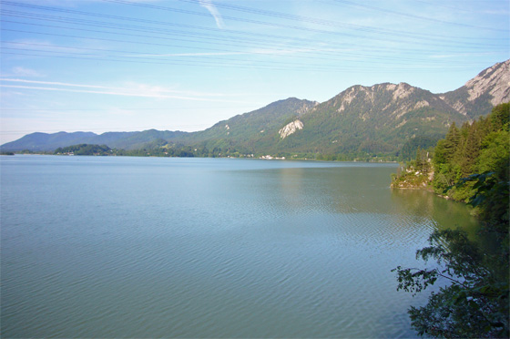 ... der Kochelsee bei einer Tour mit dem Fahrrad ...
