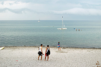 ... der Strand von Timmendorf auf der Insel Poel ...