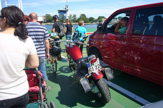 ... auf der Fähre nach Travemünde ...