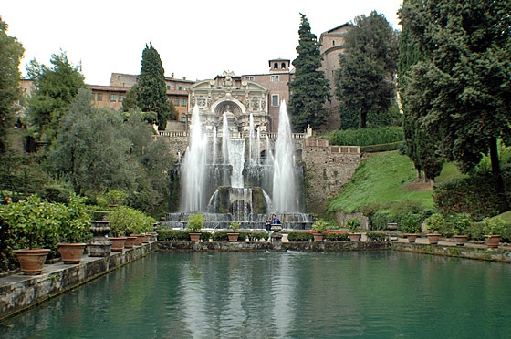 ... die Wasserspiele von Tivoli ...
