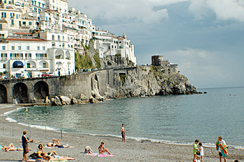 ... der Strand von Amalfi ...
