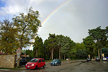 ... Regenbogen bei Paestum ...