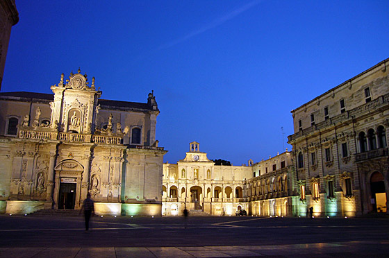 ... einfach fantastisch das Centrum von Lecce bei Nacht ...