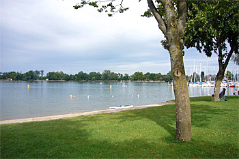 ... der Badebereich am Campingplatz ...