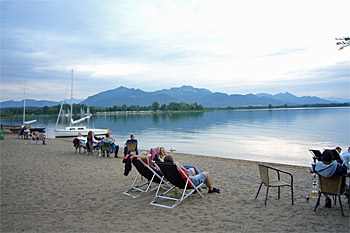 ... die Beachbar in Übersee ...