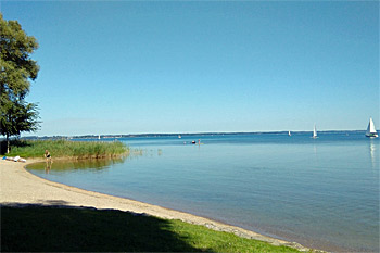 ... der Badebereich am Campingplatz ...