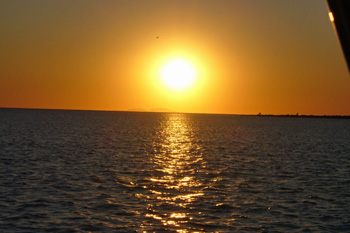 Sonnenuntertgang am Abend in der Bucht von Cukcurcuk Limani