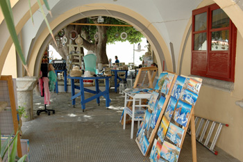 ... hier bekommt man die typischen griechischen Bilder ...