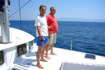 ... uns wir beobachten, ob die Jungs auch alles richtig machen ...